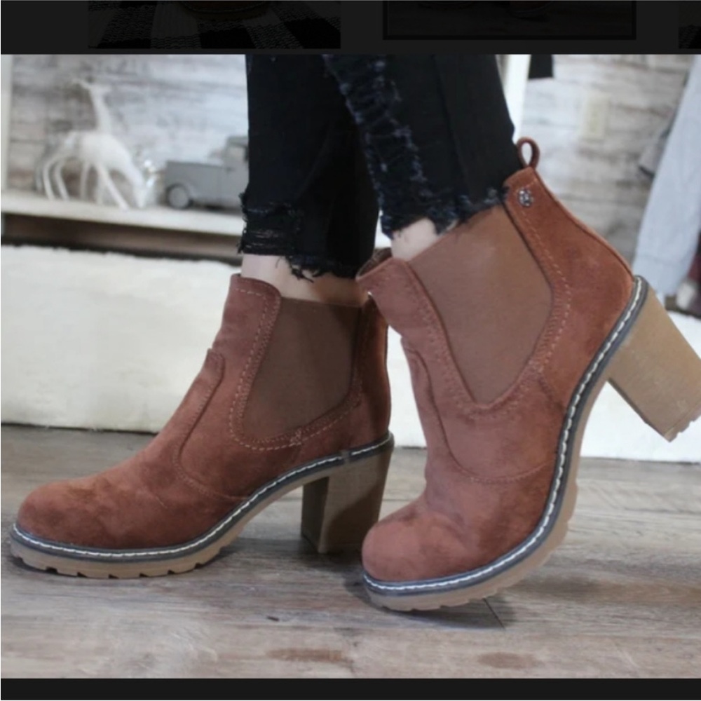 Corkys Rocky Chelsea Boots Ankle Brown Sz 11